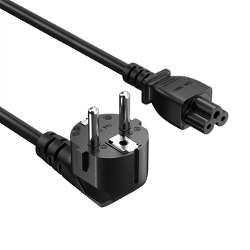 Кабель живлення ColorWay CEE7/7-C5, 1 м, Black (CW-CBP084-BK)