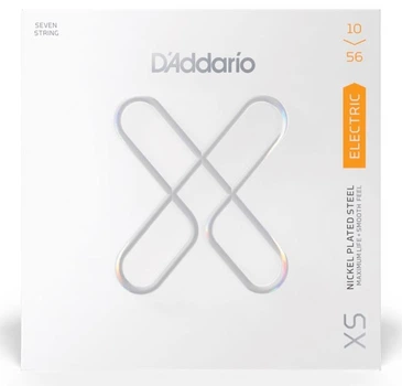 Струны для электрогитары D'Addario XSE1056 XS Coated Electric Guitar Strings, Regular Light 7-string (10-56)