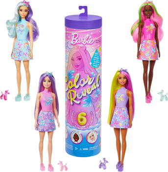 Lalka-niespodzianka Barbie Color Reveal Ulubione zwierzątka (JFV58) (194735309047)