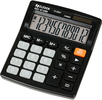 Калькулятор Eleven 12-розрядний Black (SDC-812NR)