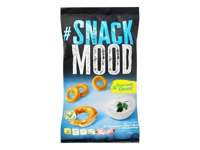 Снеки SNACK MOOD 140г Сметана та зелень Фігурні вироби м/уп