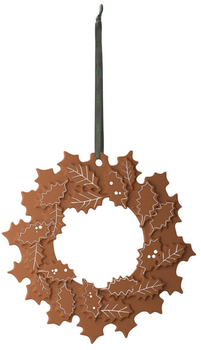 Piernikowy wieniec świąteczny Kahler 18.5 cm Brązowy (5703779188683)