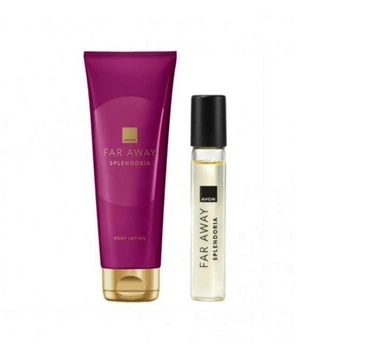 Женский парфюмированный набор 2-в-1 Avon Far Away Splendoria: Парфюмированная вода Far Away Splendoria для Нее 10 мл + Лосьон для тела Far Away Splendoria 125 мл