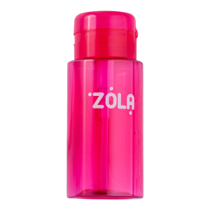 ZOLA Ємність пластикова для рідини з помпою-дозатором (Рожева)