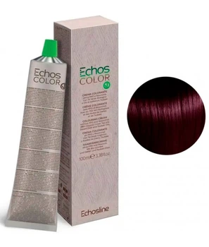 4/55 Крем-фарба для волосся Echosline Echos color 100 мл 4.55 Середній каштан махагон