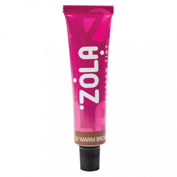 02 Warm brown ZOLA Фарба для брів із колагеном Eyebrow Tint With Collagen, 15 мл