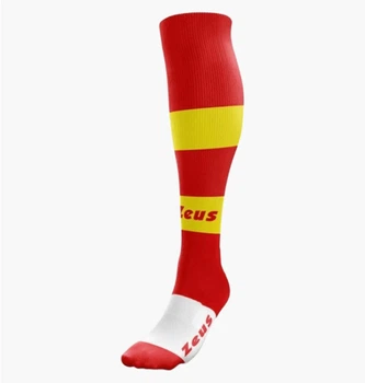 Футбольные гетры мужские Zeus Calza Parma 40-46 червоний, жовтий, білий Z00069