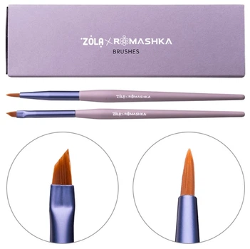 ZOLA x Romashka Набір пензлів для брів і вій професійний
