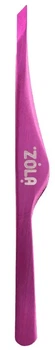 ZOLA Пінцет скошень професійний для брів PINK Professional Beveled Tweezers for eyebrows PINK