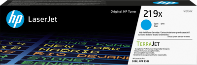 Тонер-картридж HP 219X Cyan (W2191X)