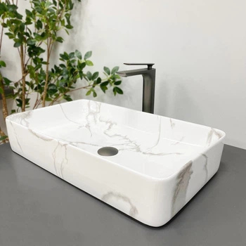 Умывальник (раковина) VBI TRIEST MARBLE накладной