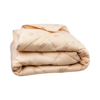 Одеяло зимнее двухспальное 180х210 см бежевое с овечьей шерстью Wool Dream Collection ТЕП 1-02558