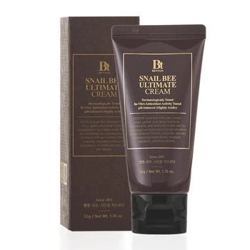 Крем з ферментованим муцином равлика та бджолиною отрутою Benton Snail Bee Ultimate Cream, 50 г