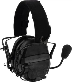Активные наушники Ops-Core AMP Communication Headset-Connectorized. NFMI. Верхний держатель. Black