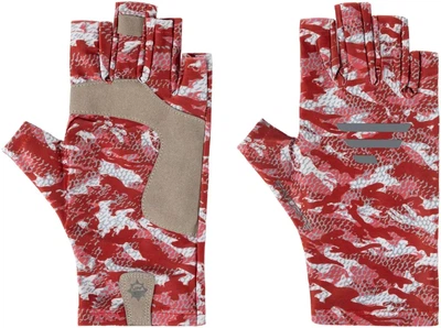 Перчатки Favorite Solar Fishing Gloves 5 Cut S/M ц:red