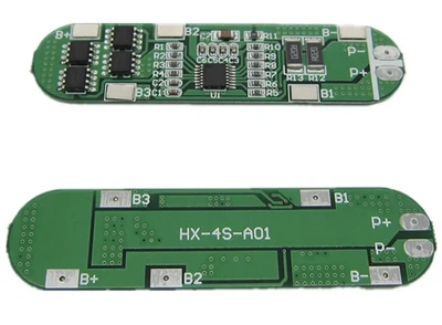 Модуль защиты HX-4S-A01 BMS контроллер Li-Ion 18650 6А 16.8В