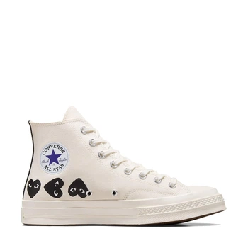 Чоловічі кеди Converse Chuck Taylor Vintage 70 X Comme des Garcons PLAY Multi Heart HI Milk/Black/Egret 41,5 Білий A08148C