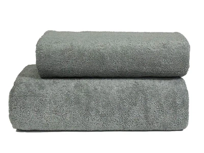 Полотенце банное махровое Flat Cotton 70*140 3642_h_500_svitlo_sirijj Parisa