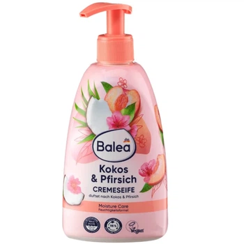 Рідке крем-мило для рук Balea Cream-Soap із запахом кокосу та персика 500 мл
