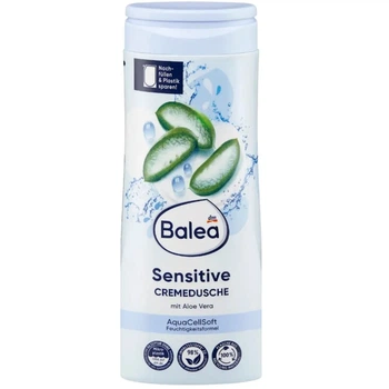 Кремовий гель для душу Balea Cremedusche Sensitive для чутливої шкіри із алое вера 300 мл