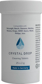 Tabletki do czyszczenia ekspresów do kawy Crystal Drop 2402 25 szt.
