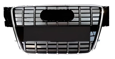 Решетка радиатора S-Style для Audi A5 2007-2011 (черная с хромом)