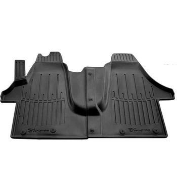 Коврики Stingray 3D (2 шт) для Volkswagen T4 Caravelle/Multivan, черные, резина