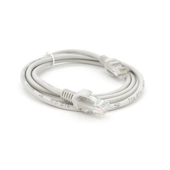 Патч-корд литой RITAR, CCA, UTP, RJ45, Cat.5e, 3m, серый Q500