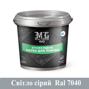 Эпоксидная краска для плитки Mobi Group 1кг Светло-серый