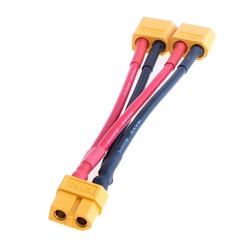 Разветвитель питания "Y" 1"мама"->2"папа" XT60, 14AWG C-060