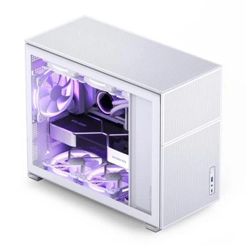 Корпус Jonsbo D31 MESH, White, без БЖ, Mini Tower, для Micro ATX / DTX / Mini ITX, CPU до 168 мм / VGA до 400 мм, бічна панель із загартованого скла