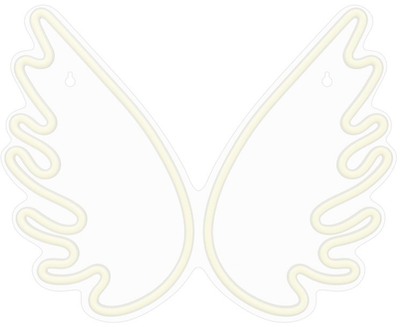Dekoracyjny neon LED szyld Forever Light PLEXI LED WINGS 39.5 x 32.5 cm (RTV100448)