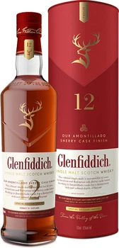 Віскі односолодовий Glenfiddich Sherry Cask 12 yo 0.7 л 43% у подарунковій упаковці (05010327325736)