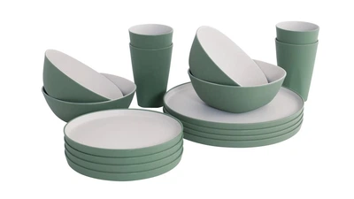 Набор посуды для пикника Outwell Gala 4 Person Dinner Set Shadow Green 4 предмета