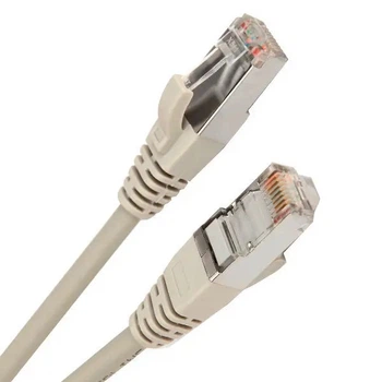 Патчкорд, витая пара для интернета LAN 20 м 13525-10 5E RJ-45 до 100 МГц серый