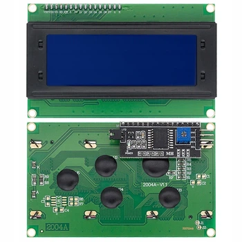 ЖК LCD 2004 20х4 модуль дисплей Arduino - синий экран (с IIC)