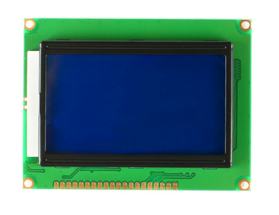 LCD дисплей 12864B, синий экран, 5 В, 128×64 точек