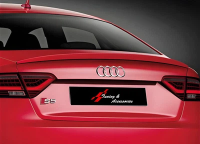 Спойлер DPT V-2 (2 двери) для Audi A5 (2007-2015 гг), черный глянец, аэродинамический спойлер для A5