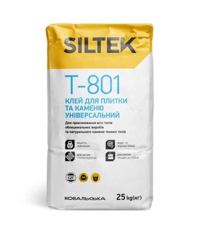 Siltek T-801 Клей для плитки та каменю універсальний (25 кг)