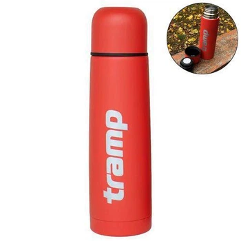 Термос питний Tramp Basic 1,0л. 30,5х8,5х8,5см. Червоний. Термос для напоїв UTRC-113