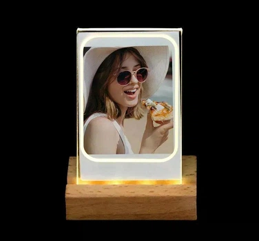 Настільна фоторамка для Instax Mini для 1 фото з підсвіткою