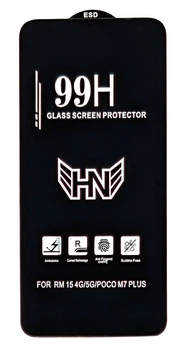 Защитное стекло 99H для Poco M8s с олеофобным покрытием black