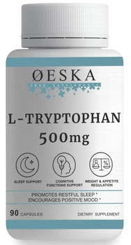Л Тріптофан 500 мг 90 капсул Oeska | L Tryptophan
