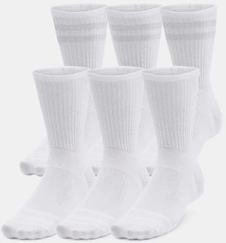Носки UA Essential 6pk Crew белый Универсальные LG