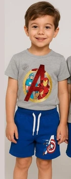 Футболка Disney Avengers (Месники) 104 см Сірий ET10591