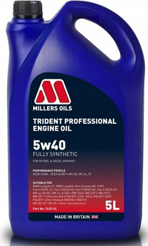Моторне масло Millers Oils Trident Professional 5W40 5 л (5024081612452)