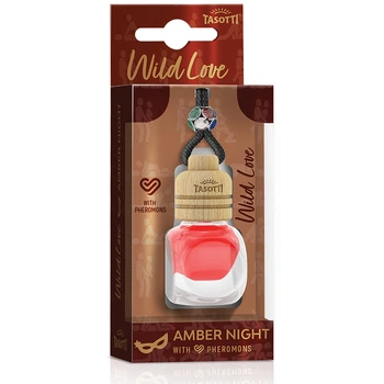 Ароматизатор для авто з феромонами пробка "Wild Love" Amber Night (Бурштинова ніч) 7мл Tasotti
