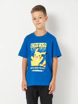 Детская футболка для мальчика Disney Pokemon YE10445 98-104 см Синяя (3609088121286)