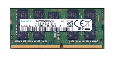 Оперативная память для ноутбука Samsung DDR4 8GB 2133MHz SO-DIMM ECC 2Rx8 PC4-2133P (M474A1G43EB1-CPBQ)