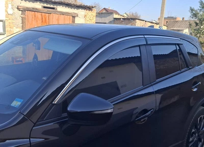 Хромированные ветровики Niken Luxury (4 шт) для Mazda CX-5 2012-2017 гг.